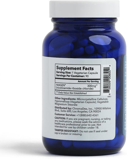 Tru Niagen® 300mg 90Vegetarian Capsules